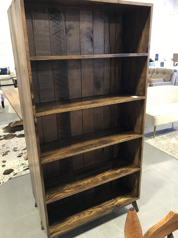 Amish Dark Walnut Contemporary Bookcase