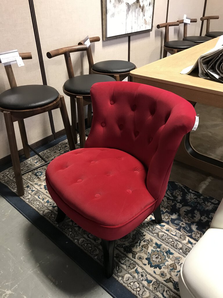 Alceste Accent Chair (as-is)- Red/Fuscia