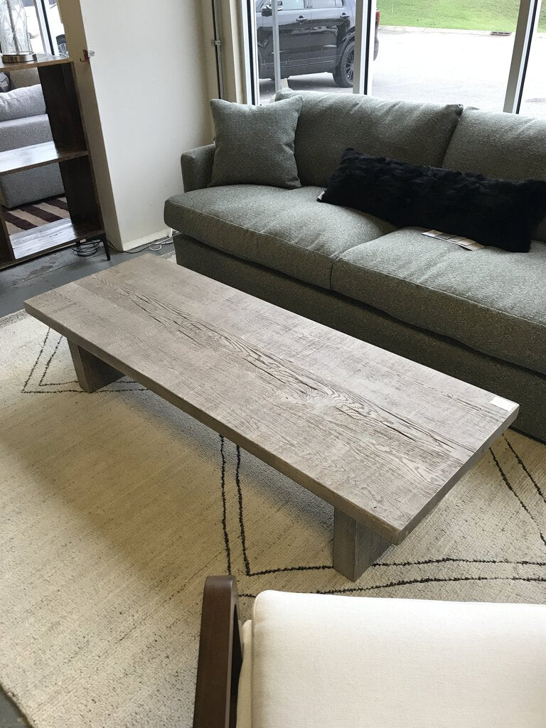 Restoration Hardware Reclaimed Oak Plank Coffee Table (as-is)