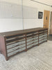 Large 110" 9 Drawer Industrial Console