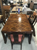 Vintage Cherry Table w/ 6 Chairs