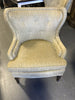 Vintage Animal Print Wingback Chair