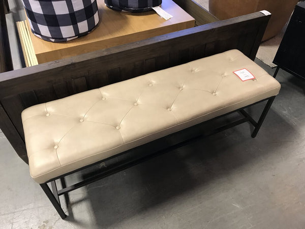 Jakob Upholstered Bench - BEIGE