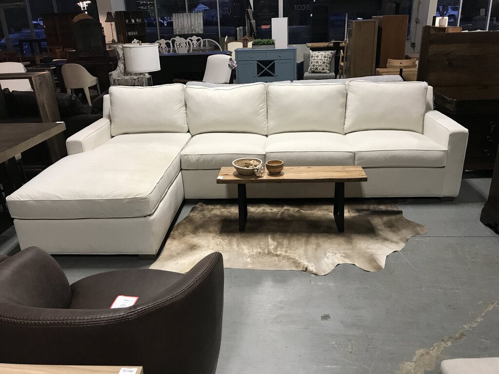 2 Piece Sectional: Pacific West - (AS-IS, stains