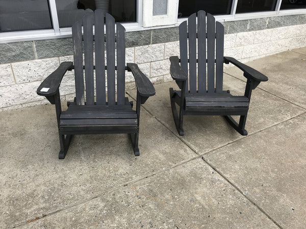 Black Adirondack Chair (Pair)