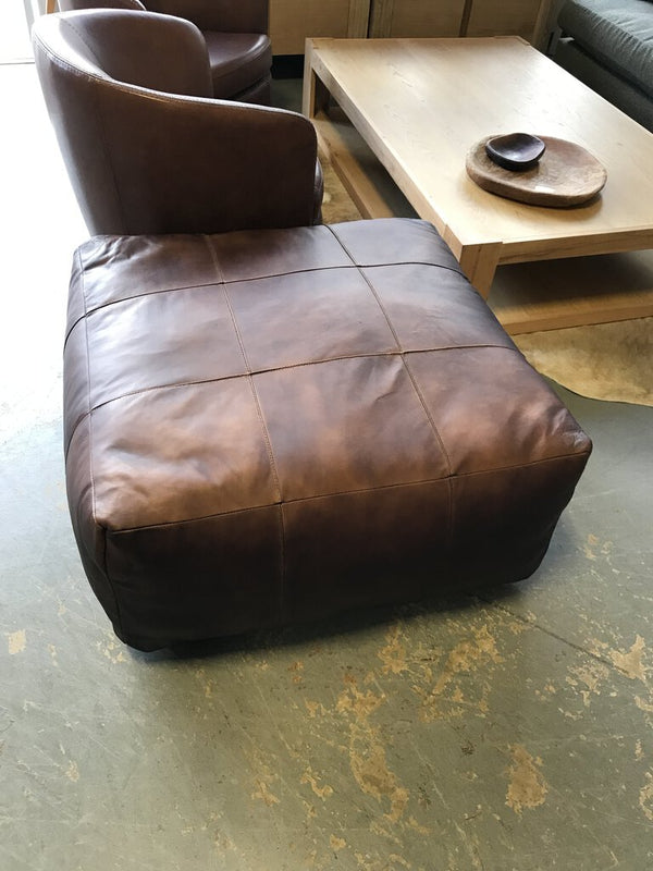 Leather Ottoman/Coffee Table