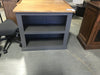 Small Amish Bookcase w/Finished Back - Medium Stain/Grey