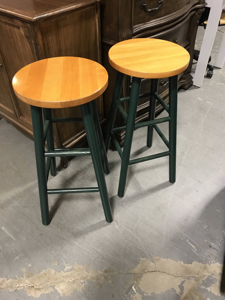 Green Counter Stool (Pair)