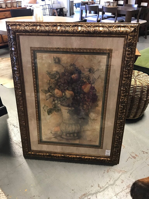 Floral Print in Gold Frame (34.25" x 44.25")