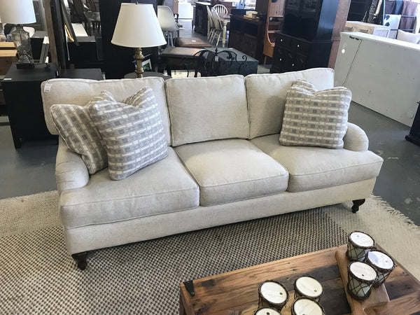 Haverty's 3 Cushion White Sofa