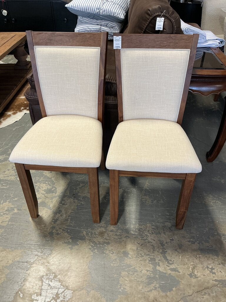 Pair of Solenne Solid Wood Dining Chairs