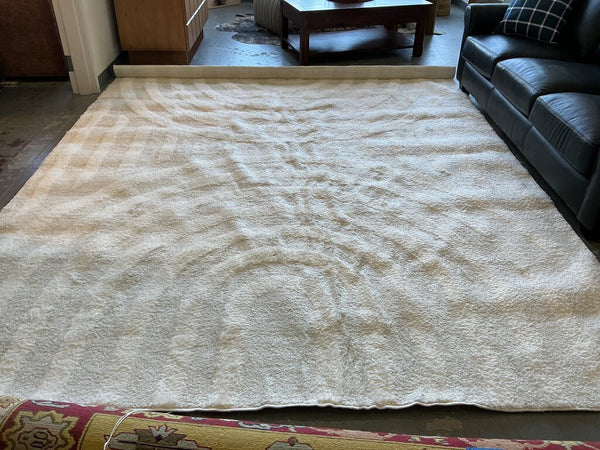 Bartletto Beige Shag Area Rug 9' x 12'