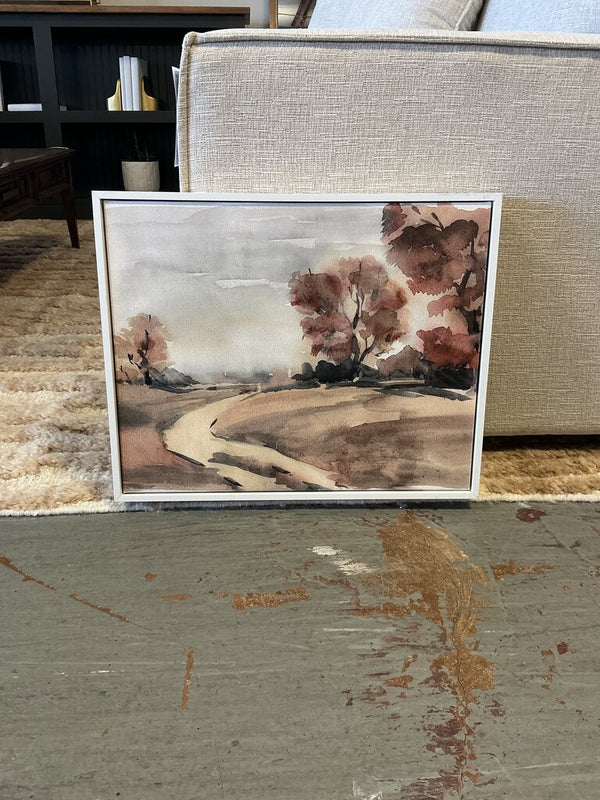 Fall Watercolor Framed Canvas (SM)