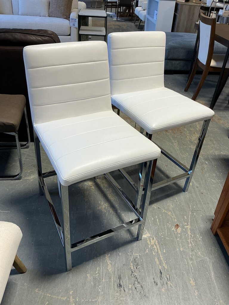 Amalfi White Counter Stool (Pair)