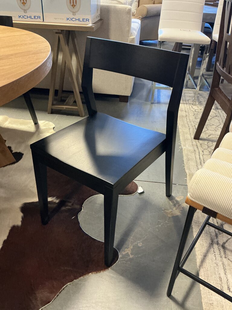 Curve Back Black Chair (Pair)