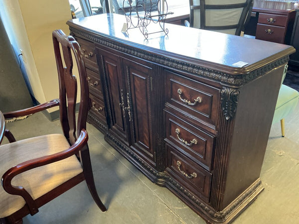 Dark Wood Media Console (As-Is)