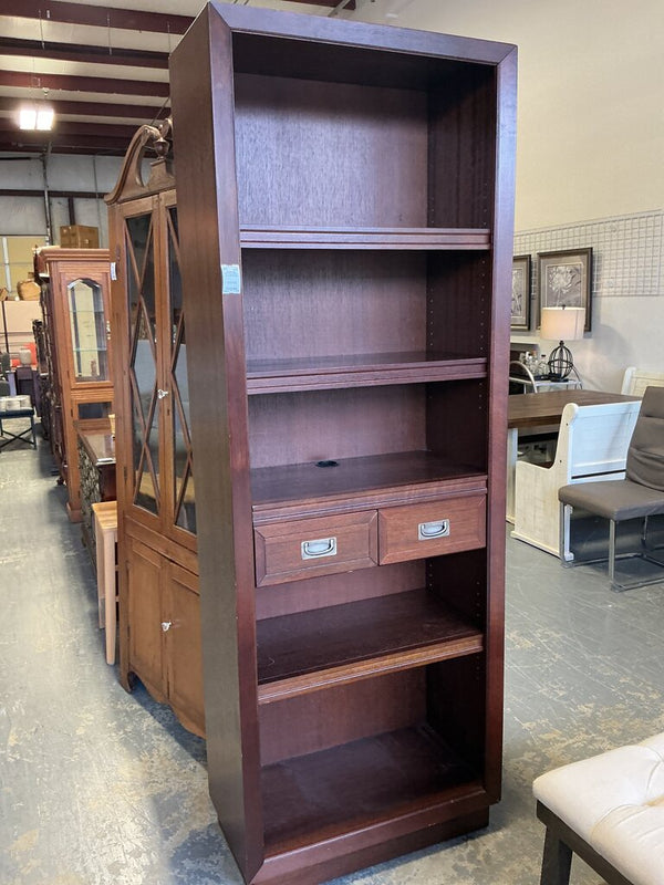 Haverty's Cherry Tone Bookcase