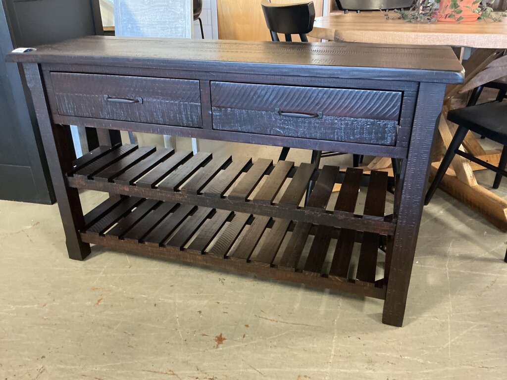 Espresso Sofa Table