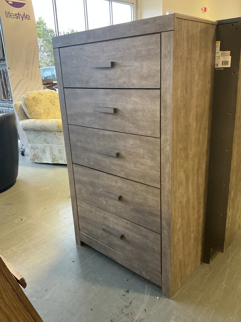 5 Drawer Chest- Grey Wash