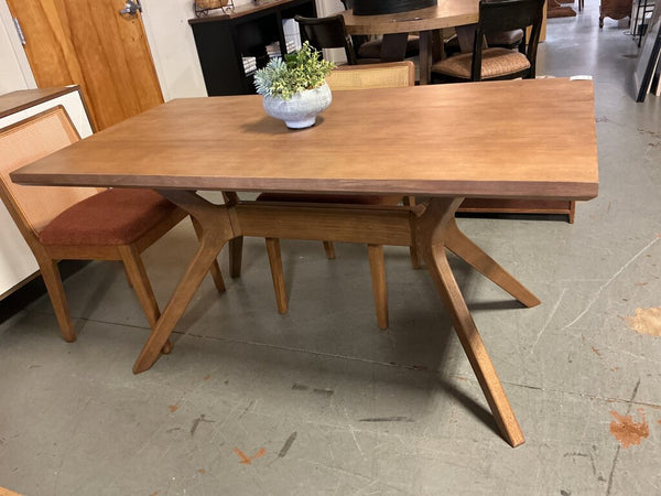 Pecan MCM Style Dining Table