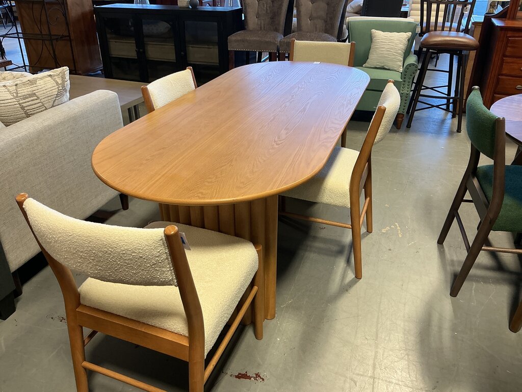 Haiden Oval Dining Table 78"L