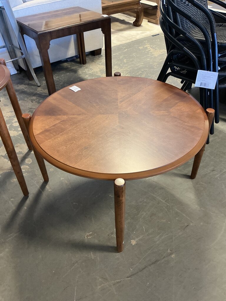 Round MCM Style Coffee Table (Cinnamon)
