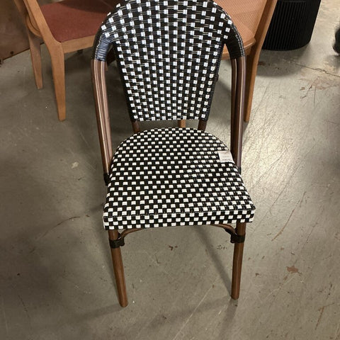 H Side Chair- Black & White