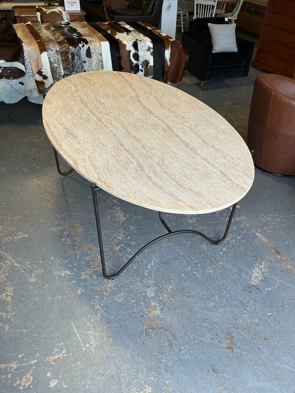 Peggy Indoor / Outdoor Oval Dining Table by Sarah Sherman Samuel (As-is scuffs)