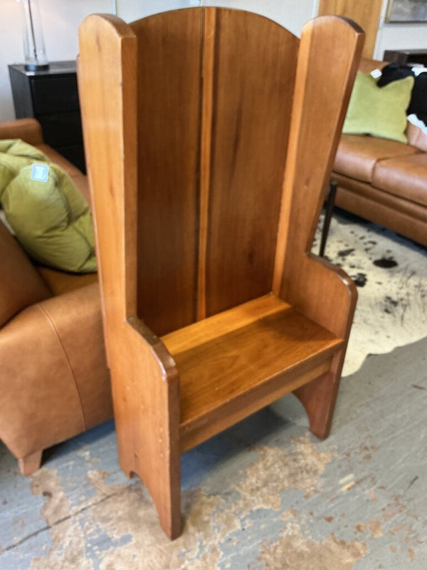 High Back Vintage Hall Tree Bench