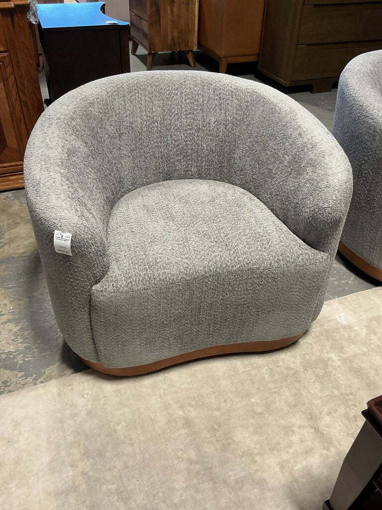 Alva Swivel Armchair-GREY