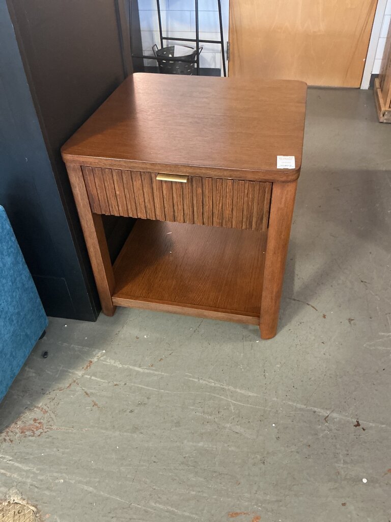 Erwin End Table-Walnut (As-Is, Chipped)