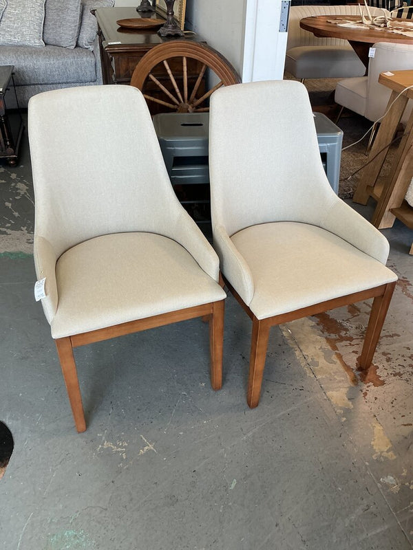 Stephanie Dining Chair (Set of 2)- Natural Linen