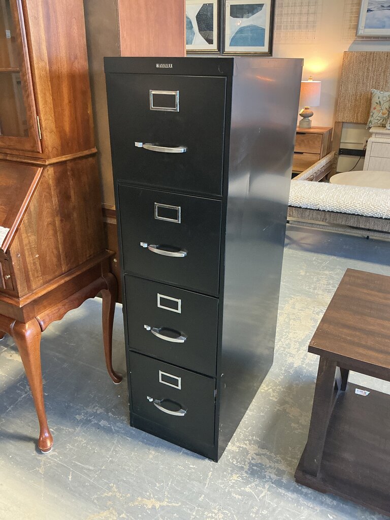 Black Metal File Cabinet