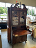 Vintage Dark Stain Secretary Desk