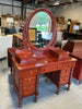 Vintage Cherry Vanity W/ Mirror- Davis Cabinet Company