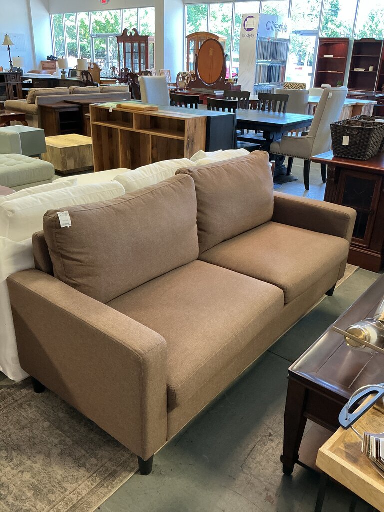 Brown 2 Cushion Sofa