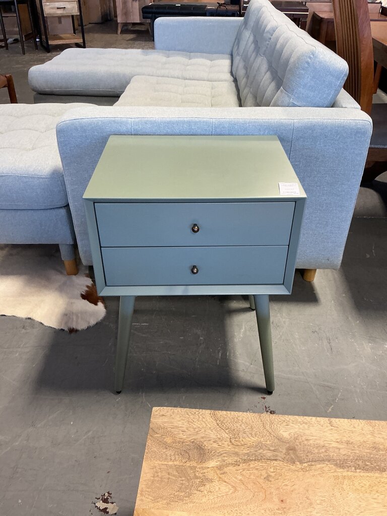Celadon 2 Drawer End Table