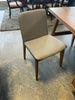 Selena Dining Chair in Light Grey Linen Look Fabric