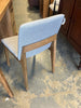 Selena Dining Chair in Light Grey Linen Look Fabric