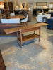 MCM Walnut Bar Cart- Lane Furniture