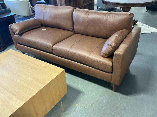 Trafton Sofa - Rust Leather
