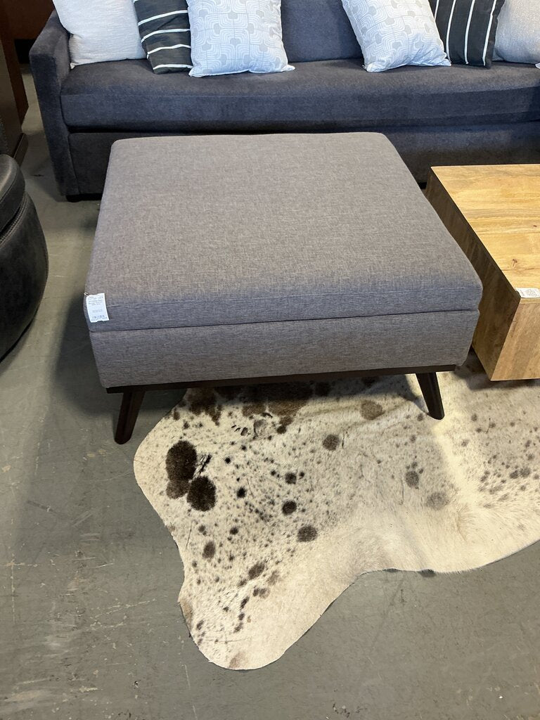 Owen Storage Ottoman- Slate Grey