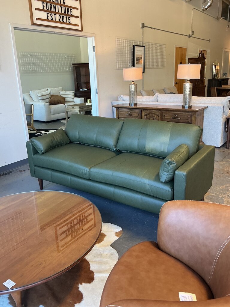 Trafton Leather Sofa- Boreal Forest (54721B-L)