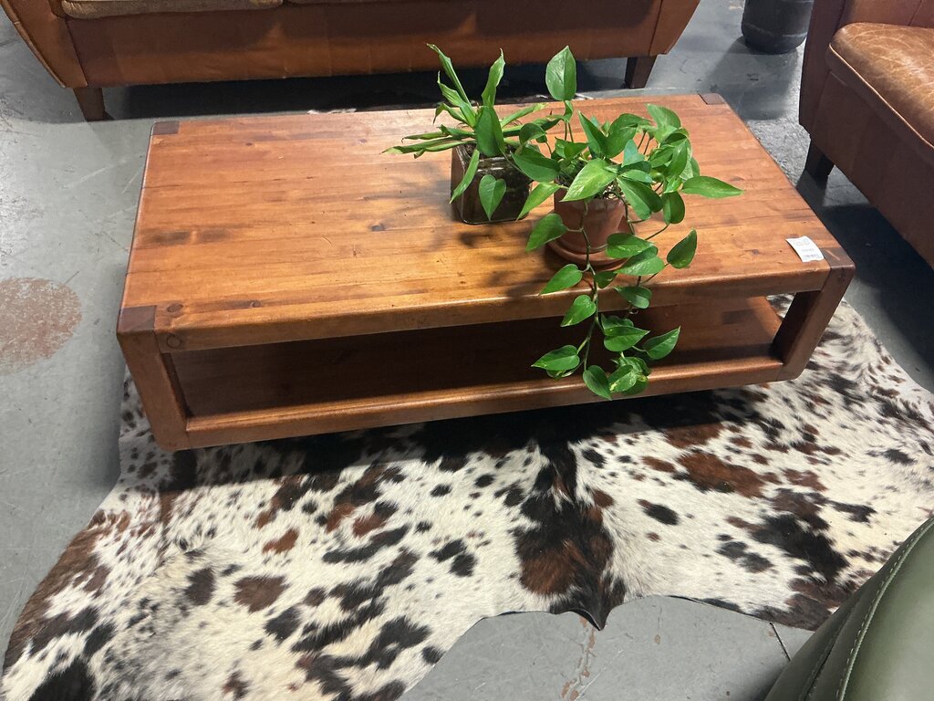 Two-Tier Wood Coffee Table