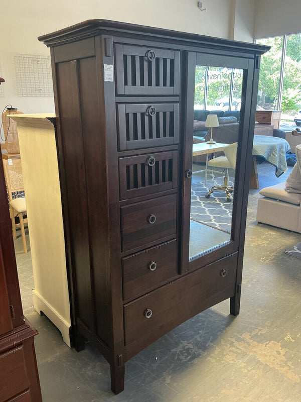 American Signature Dark Wood Armoire