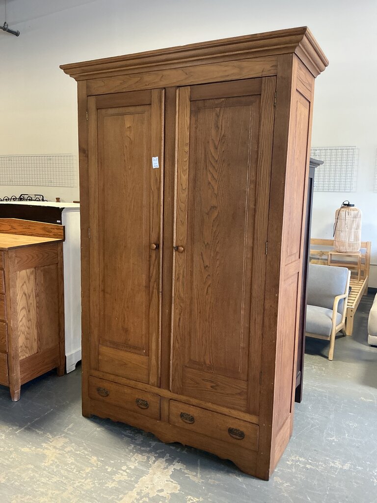 Vintage Oak Wardrobe