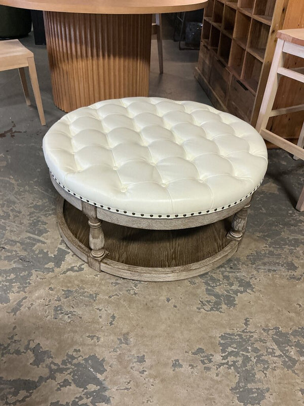 Alceste 47" Ottoman-IVORY