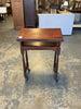 Small Wood Podium on Wheels