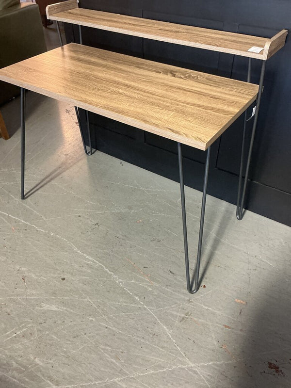 Two-Tier Desk W/ Hairpin Legs