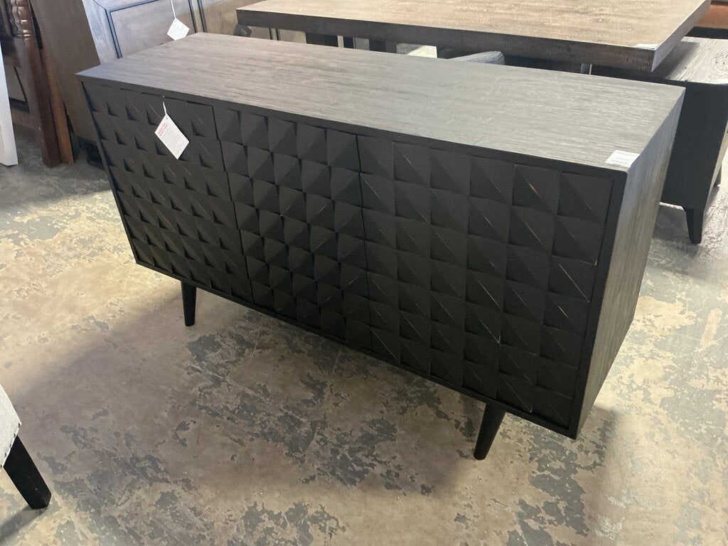 Black 3 Door Credenza